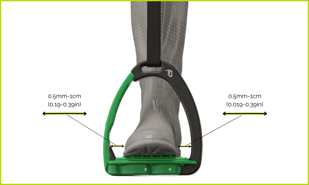 Tech Stirrups - boot clearance and stirrup fit